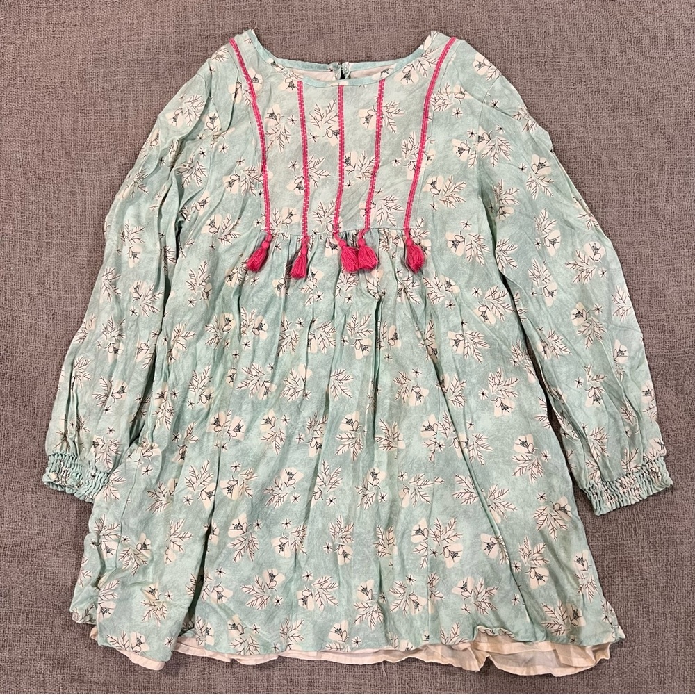 Peek Kids Girls’ Embroidered Floral Print Dress